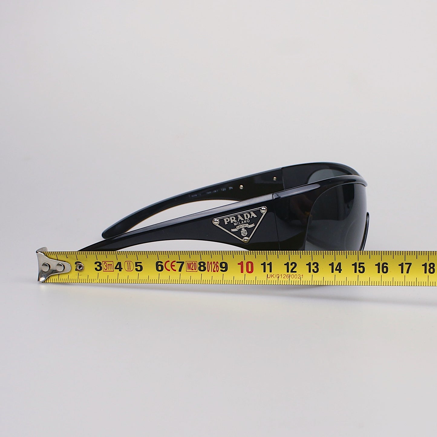 Prada SPR 14L Shield Sunglasses — early 2000s archive