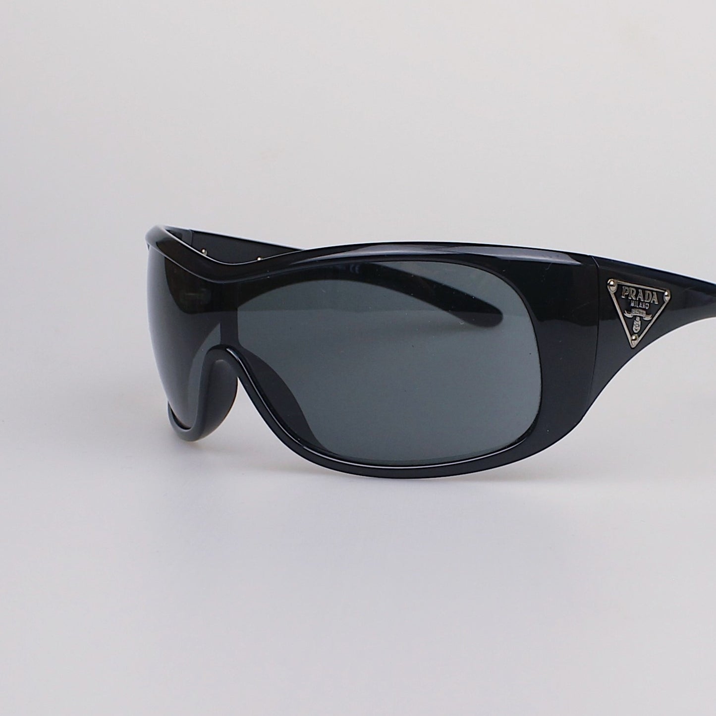 Prada SPR 14L Shield Sunglasses — early 2000s archive